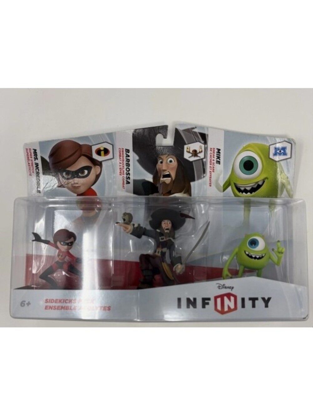 New Disney Infinity 1.0 Original Sidekicks Lot Mrs Incredible Barbosa Mike